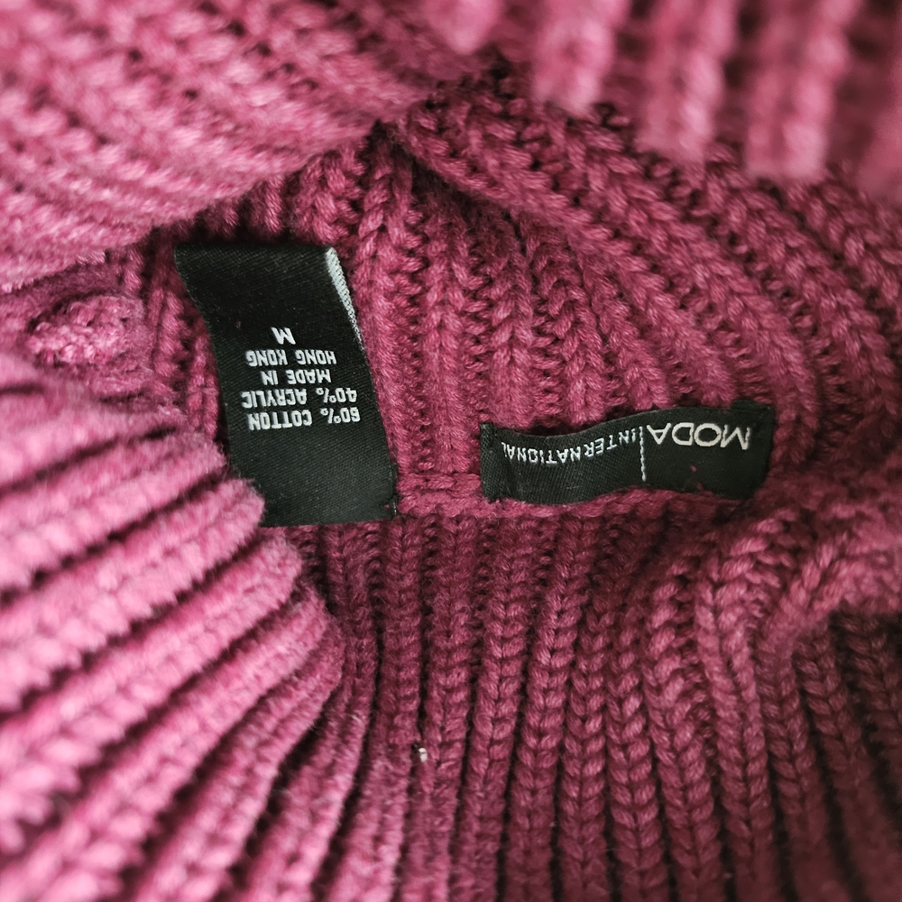 Moda International Purple Turtleneck Sweater - Picture 3 of 3